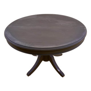 Round Black Wooden Table For Sale