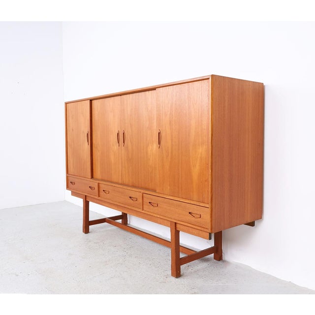 Vintage Danish Highboard with Bar Section, 1960s For Sale - Image 10 of 16