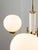 Mid-Century Italian Brass and Opaline Chandelier For Sale - Image 12 of 16