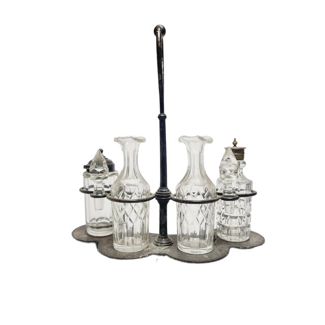 Classical Cabaret for Spices from Norblin, Poland, 1890s, Set of 5 For Sale - Image 4 of 18