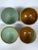 Handmade Japanese Style Pottery Tea Cups / Bowls - Set of 4 For Sale - Image 9 of 11