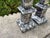 Hollywood Regency Pair of Vintage Italian Marble Obelisks For Sale - Image 3 of 10