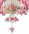 2020s Contemporary Venetian Pink Floral Murano Glass Chandelier For Sale - Image 5 of 12