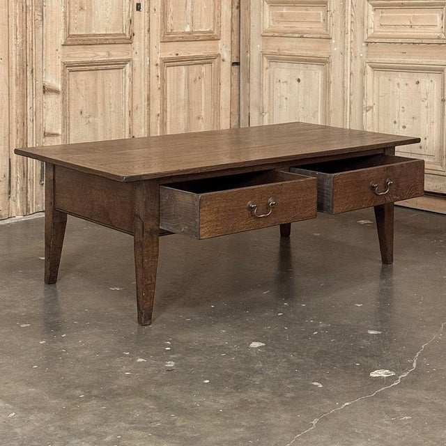 18th Century European Oak Country Coffee Table For Sale - Image 12 of 16