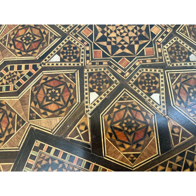 Pair of Vintage Moorish Style Inlaid Nesting Tables For Sale - Image 10 of 12