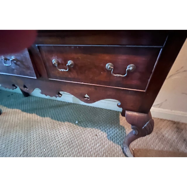 1940s Holland Company Welch Dresser W/Plate Rack in Distressed Oak For Sale - Image 9 of 16