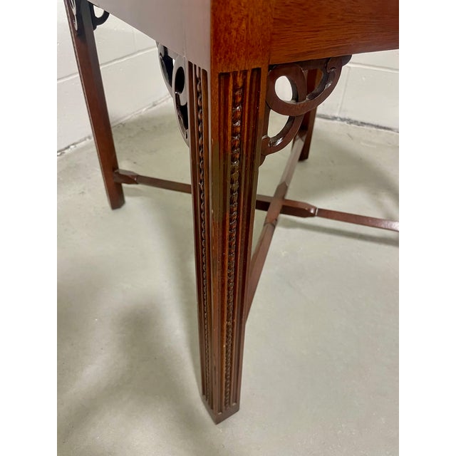 Faux Mother of Pearl Inlaid Lamp Table For Sale In Buffalo - Image 6 of 8