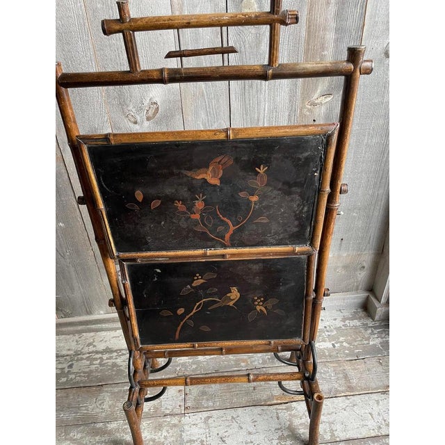 Napoleon III Bamboo Tea Table, in Worn conditions. Designed 1890 to 1919