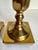 Brass Pair of Vintage American Solid Brass Neoclassical Candlestick Holders For Sale - Image 8 of 10