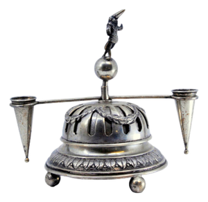 Silver Bell with Bows