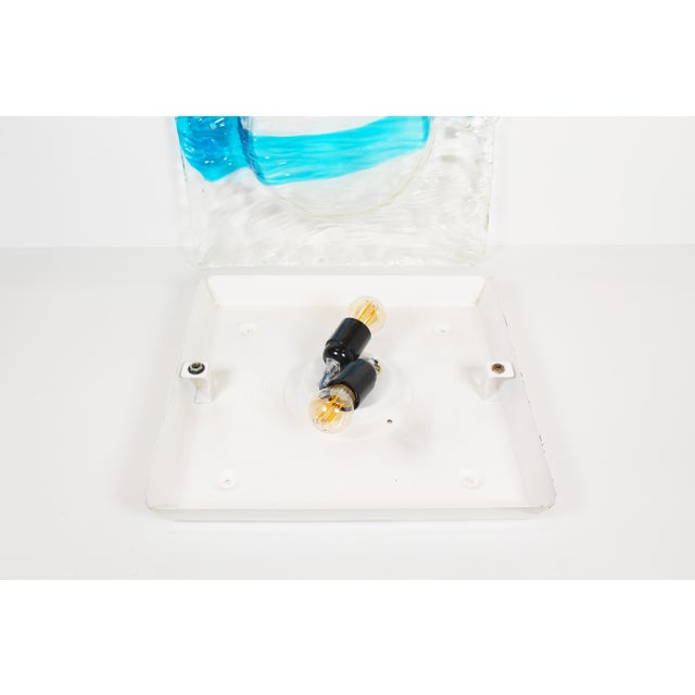 Stunning and large (40x40cm) flush mount light in muranoglass. Design by Toni Zuccheri for VeArt. In great condition...