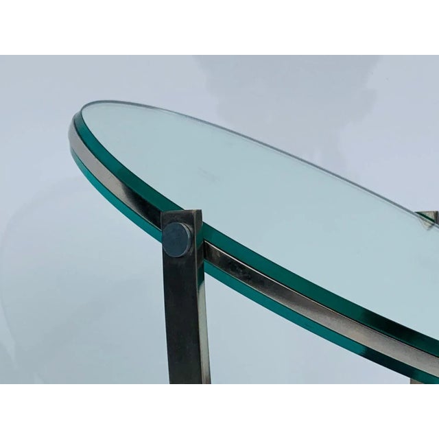 Silver Double Sided Vanity Mirror by Charles Hollis Jones For Sale - Image 8 of 13