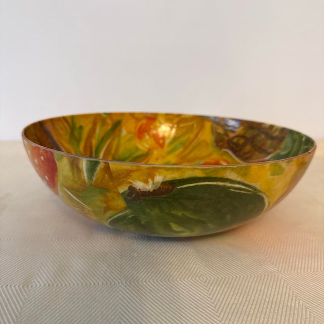 Mid 20th Century Mid-Century Modern Fiberglass Retro Serving Fruit Bowl For Sale - Image 9 of 9
