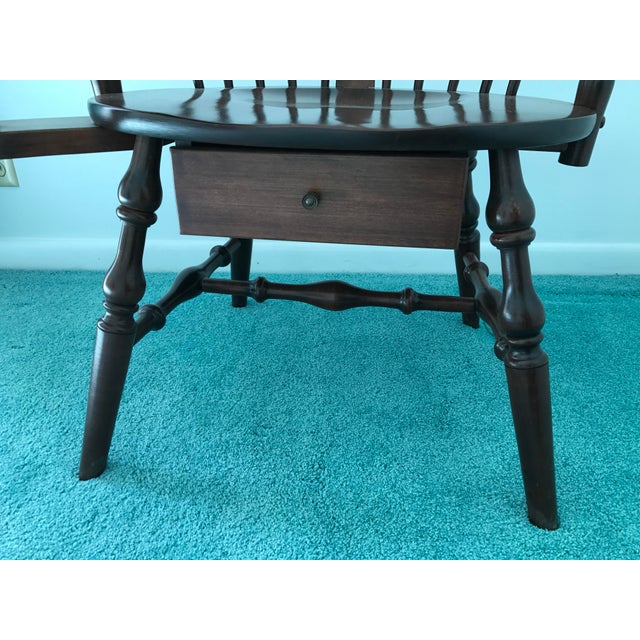 Hale of Vermont Windsor Back Writing Arm Chair Chairish