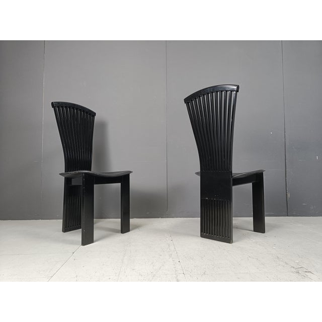 Wood Postmodern Dining Chairs from Pietro Costantini, 1980s, Set of 6 For Sale - Image 7 of 11