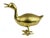Mid 20th Century Large Heavy Solid Gold Brass Duck Figurine Model For Sale - Image 4 of 7