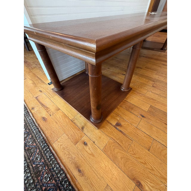 1990s 1990s Large Custom Walnut Coffee Table For Sale - Image 5 of 8