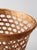 Vintage Open Weave Wicker Waste Basket For Sale - Image 10 of 12