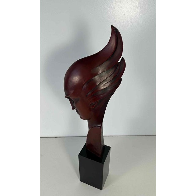 This Art Deco sculpture was produced in Italy and more precisely in Milan, by Guido Cacciapuoti in the 1930s. The base is...
