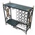 Mid-Century Regency Iron & Brass Wine Bar Console Table W/ Marble Top For Sale - Image 4 of 11
