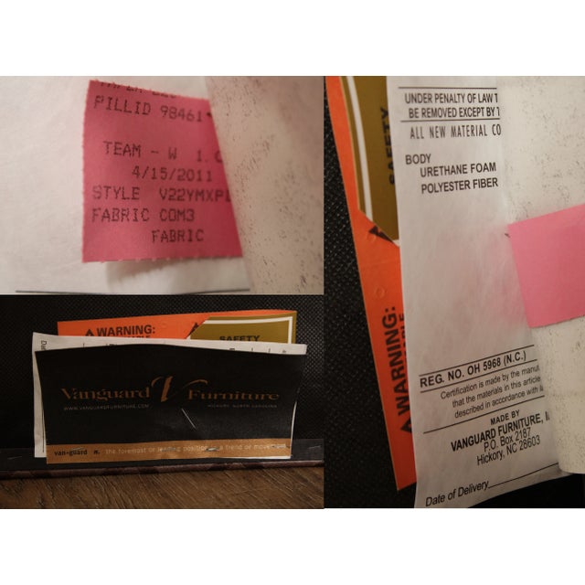 Vanguard Furniture Square Custom Upholstered 'Zoe' Ottoman For Sale - Image 10 of 13