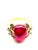 Bochic "Orient" Vintage African Ruby & Diamond Ring Set In 18K Yellow Gold For Sale In New York - Image 6 of 18