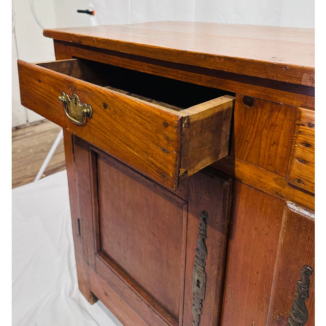 Antique French Pine Server C 1700s For Sale - Image 4 of 7