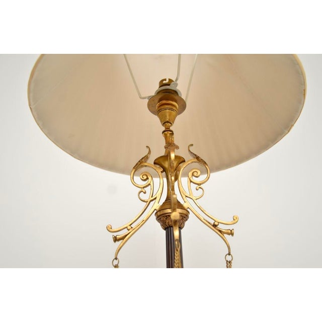 Antique French Gilt Metal Table Lamp, 1900s For Sale - Image 4 of 10