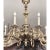 18C Style Carved Italian White Gold Gilt Wood 8 Light Chandelier by Randy Esada for Prospr
