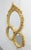 Italian Baroque style mirror, gold gilt finish, carved floral accents, beveled glass mirror