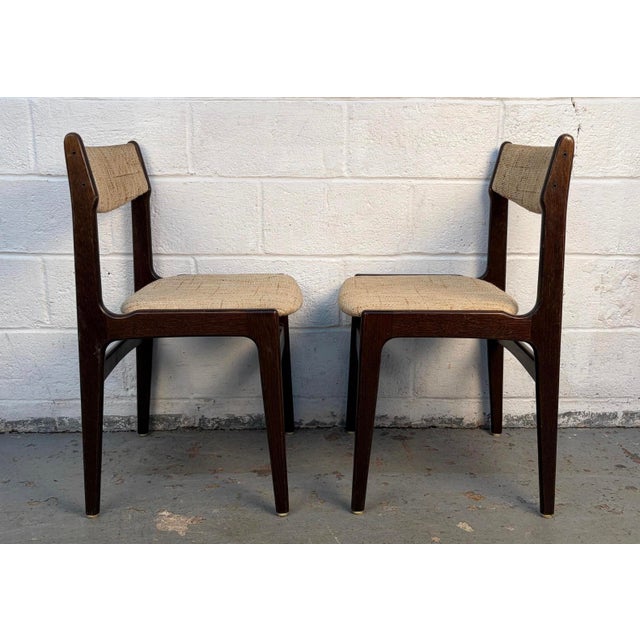Brown Set of Six Mid-Century Modern Danish Dining Chairs Attributed to Erik Buch For Sale - Image 8 of 14