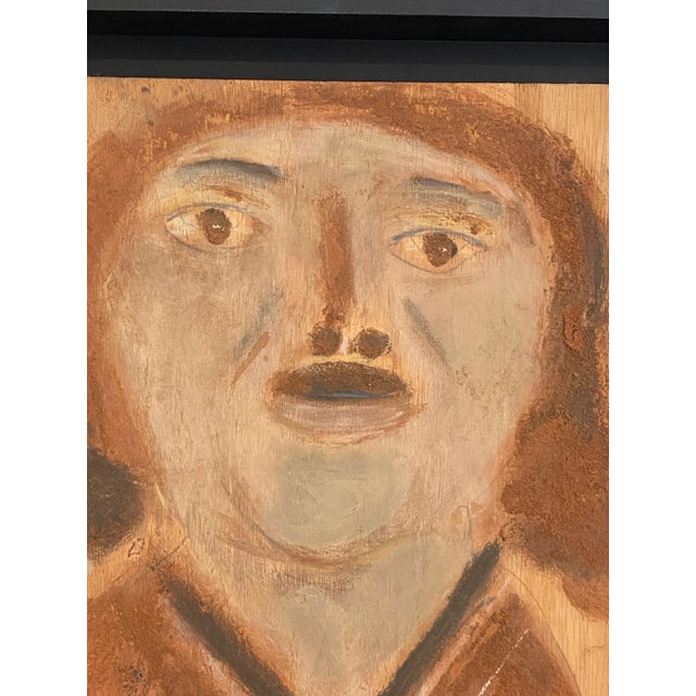 Brown Jimmy Lee Sudduth 1970’s Mud Painting For Sale - Image 8 of 13