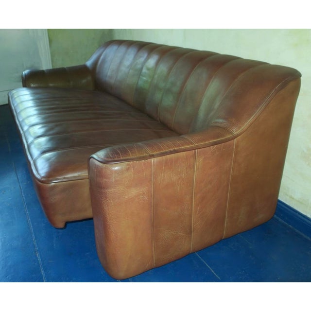 1970s Model Ds44 3-Seater Sofa in Buffalo Leather from de Sede, 1970s For Sale - Image 5 of 6