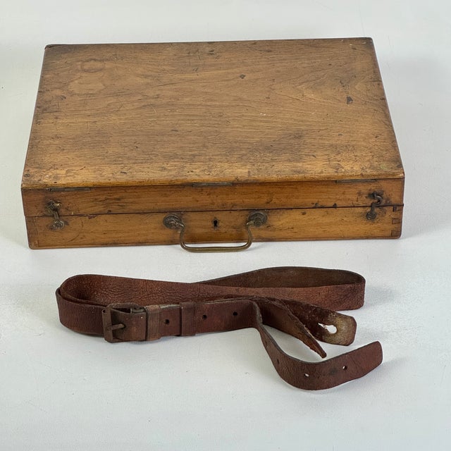 Vintage Wood Artist Portable Painting Box With Used Palette and Remnant Paint For Sale - Image 11 of 14