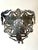 Gold Art Nouveau Cast Iron Plant Stand with Chestnut Leaves, 1880s For Sale - Image 8 of 16