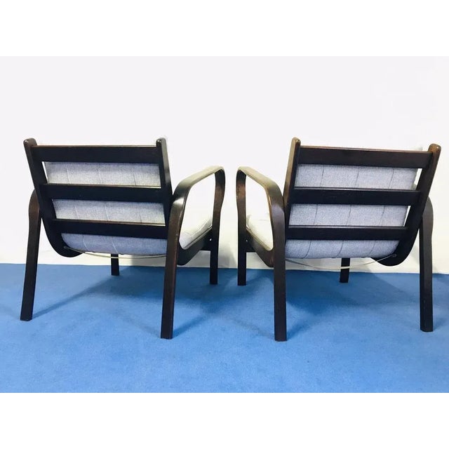 Set of Vintage Amchairs by Koželka & Kropáček for Interior Prague, 1940, in Restored conditions. Designed 1920 to 1949...
