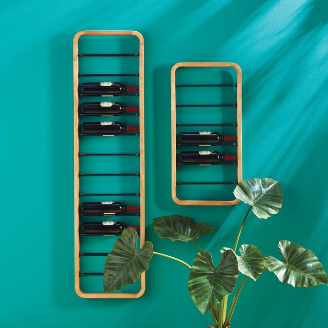 Clean and modern, the Hoxton Wine Rack showcases your favorite vino. A sturdy, masculine design, it uses a minimal...