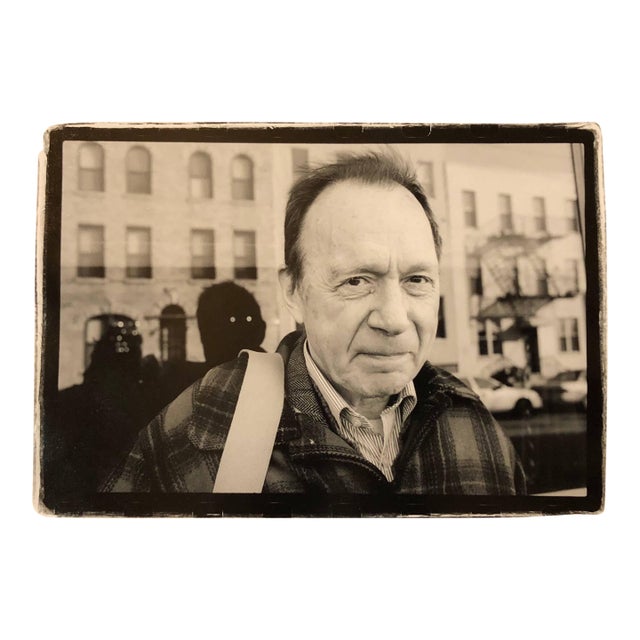 Gerard Malanga, Vintage Signed Silver Gelatin Photograph Portrait Print of Anthony Haden Guest For Sale