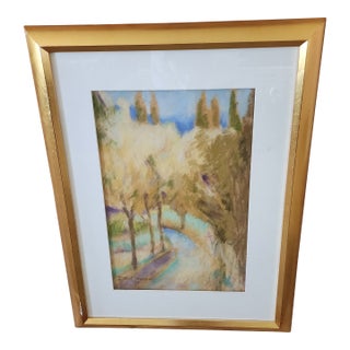 Landscape Pastel by Isabel Stensland For Sale