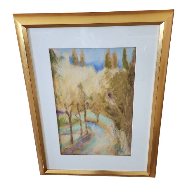 Landscape Pastel by Isabel Stensland For Sale