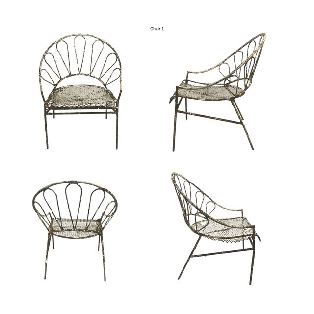 Discover an exceptionally rare mid-century outdoor set attributed to Maurizio Tempestini for Salterini; which embodies the...