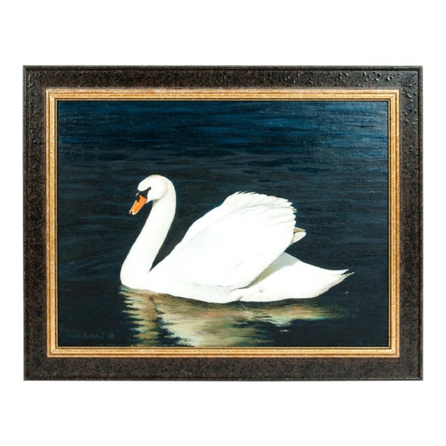 Vintage Oil / Canvas Wildlife Painting For Sale