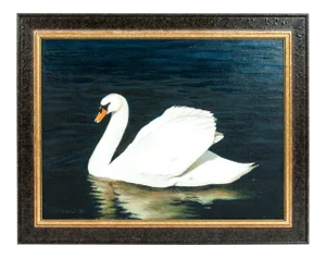 Vintage Oil / Canvas Wildlife Painting