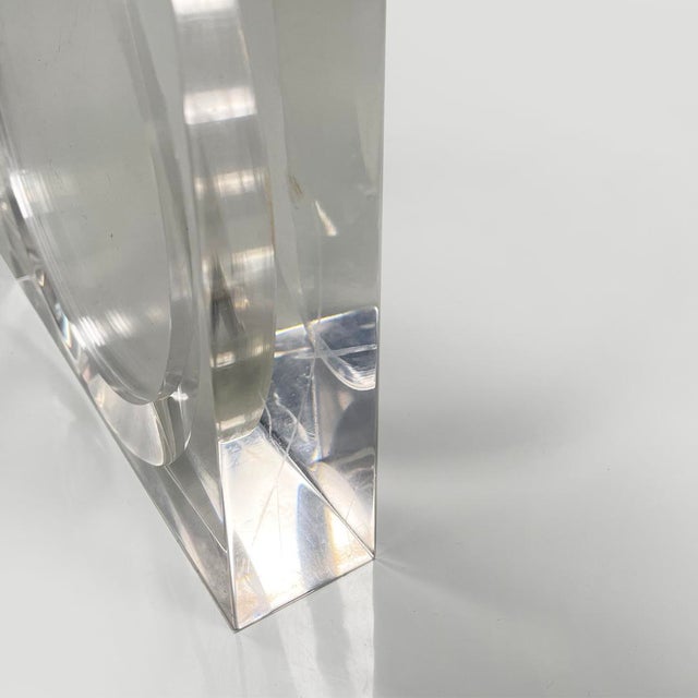 Italian Modern Acrylic Glass Frame for Guzzini, 1970s For Sale - Image 13 of 16