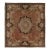 Antique French Aubusson Rug, Monumental Medallion in Terra-Cotta and Black - Rug & Kilim For Sale