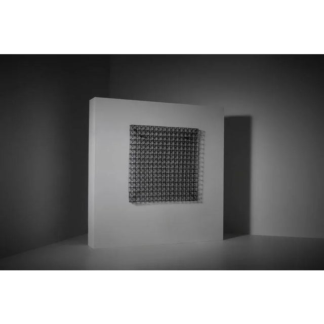 Geometric Three-Dimensional Metal Wall Mounted Sculpture, France, 1960s For Sale - Image 3 of 10