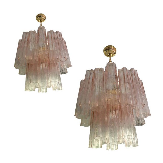 Pink Murano Glass Chandeliers by Simoeng, Set of 2 For Sale - Image 15 of 15