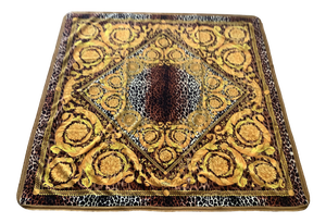 Alterier Versace Custom Made Barocco Animal Print Velvet Throw - 55”55”
