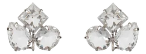 Eloise Studs Base Metal, Silver, Pierced