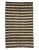 Textile Brown & Ivory Vintage Striped Kilim Rug For Sale - Image 7 of 7